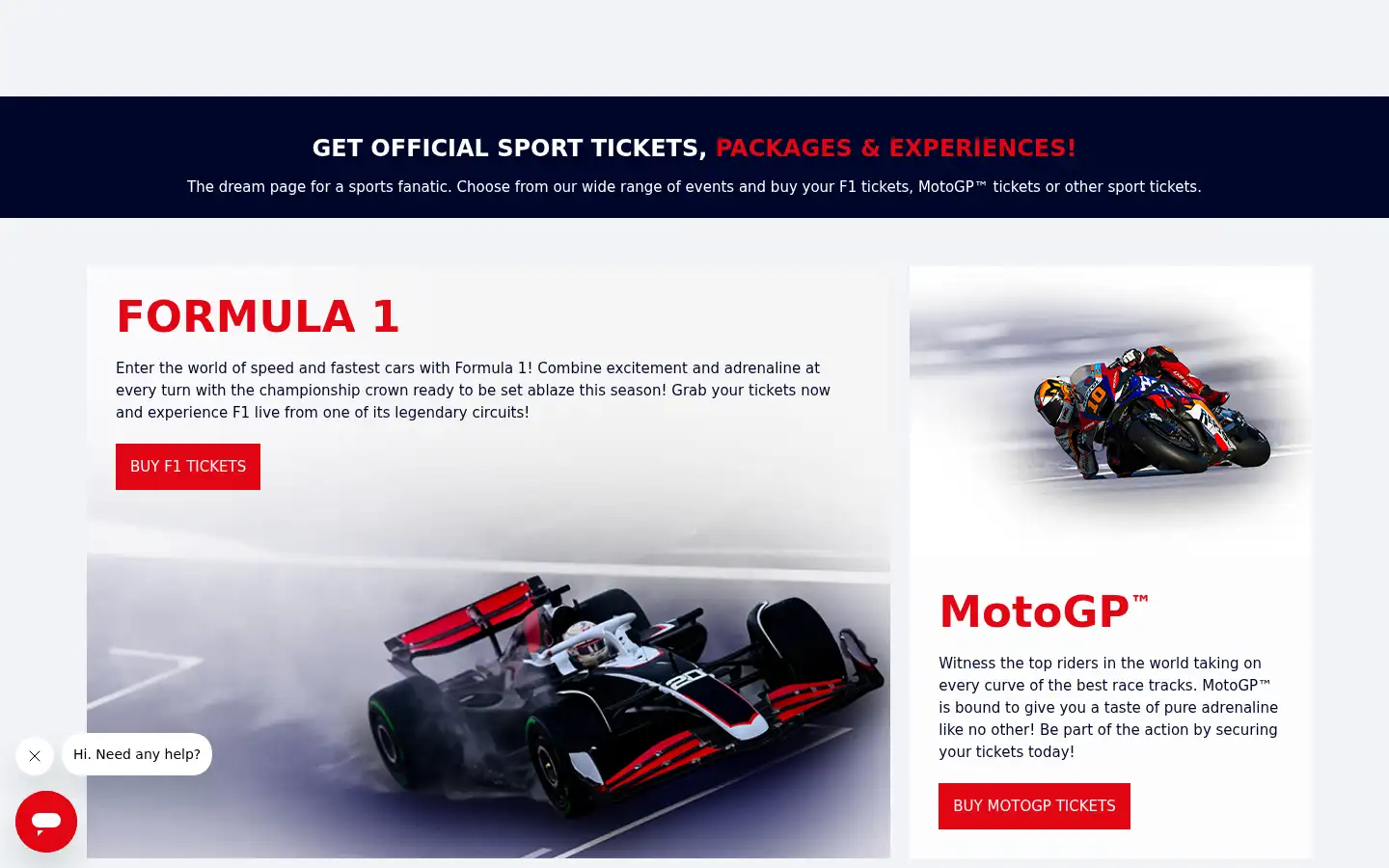 Screenshot of gootickets.com