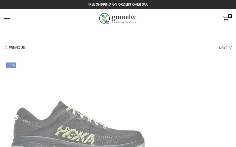 Screenshot of gooutwear.com