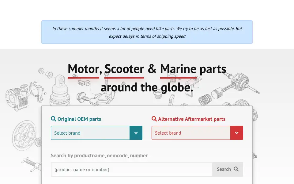 Screenshot of goparts.nl