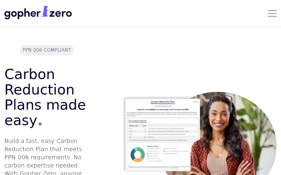 Screenshot of gopherzero.co.uk