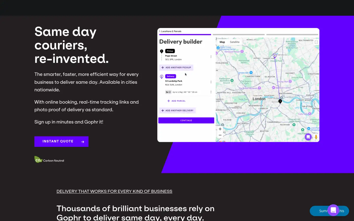 Screenshot of gophr.com