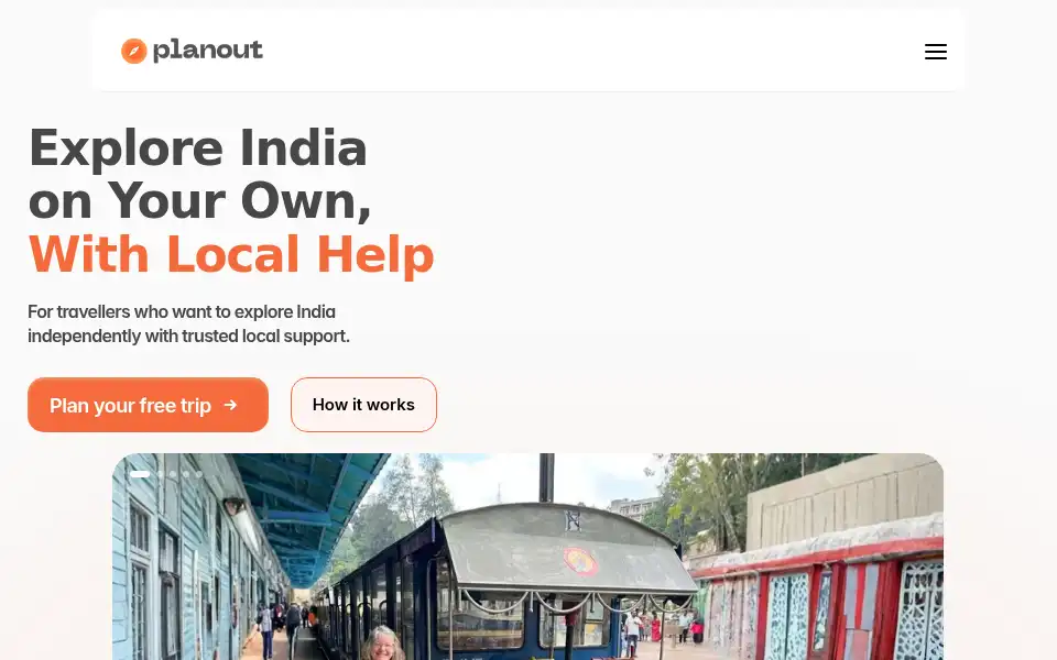 Screenshot of goplanout.com