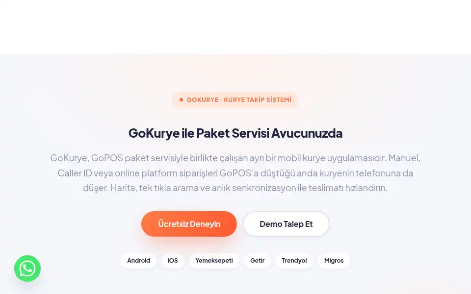 Screenshot of gopos.com.tr