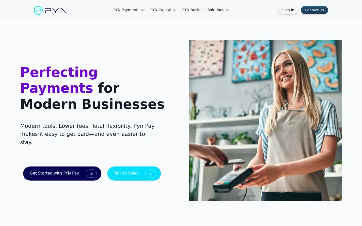 Screenshot of gopyn.com