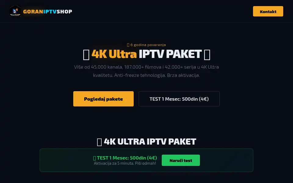 Screenshot of goranshop.store