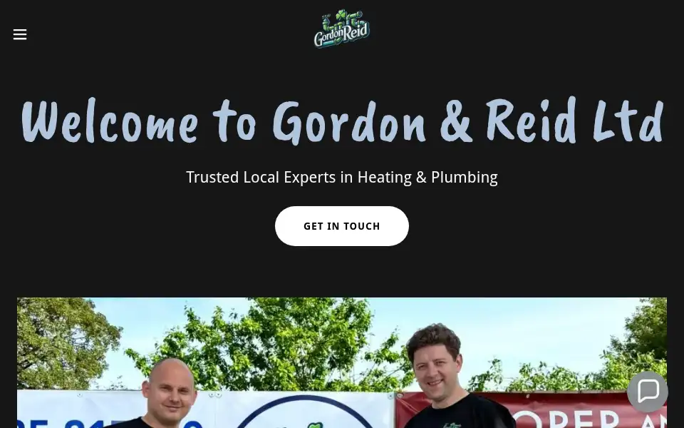 Screenshot of gordonreidplumbing.co.uk