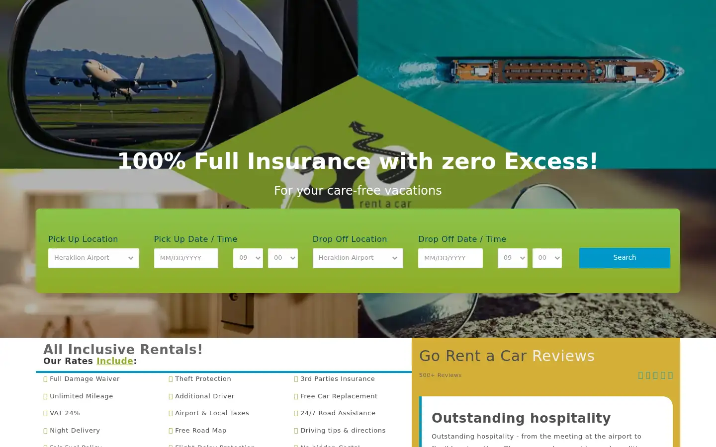 Screenshot of gorentacar.gr