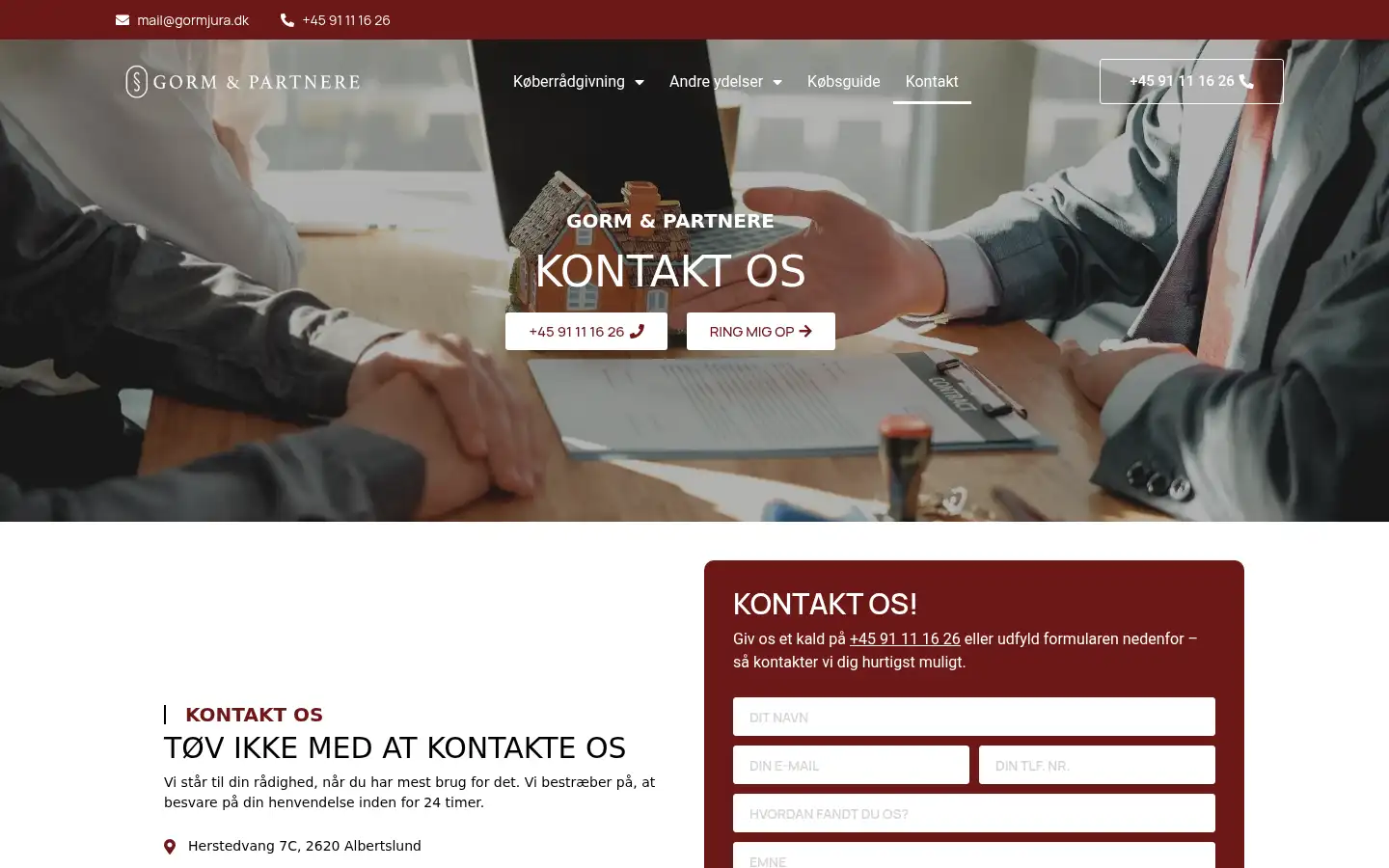 Screenshot of gormjura.dk