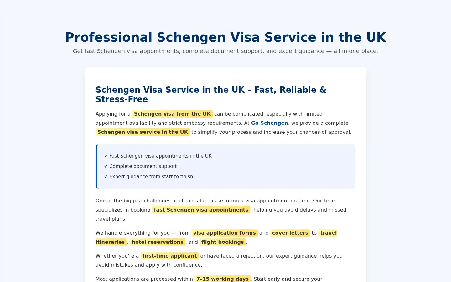 Screenshot of goschengen.co.uk