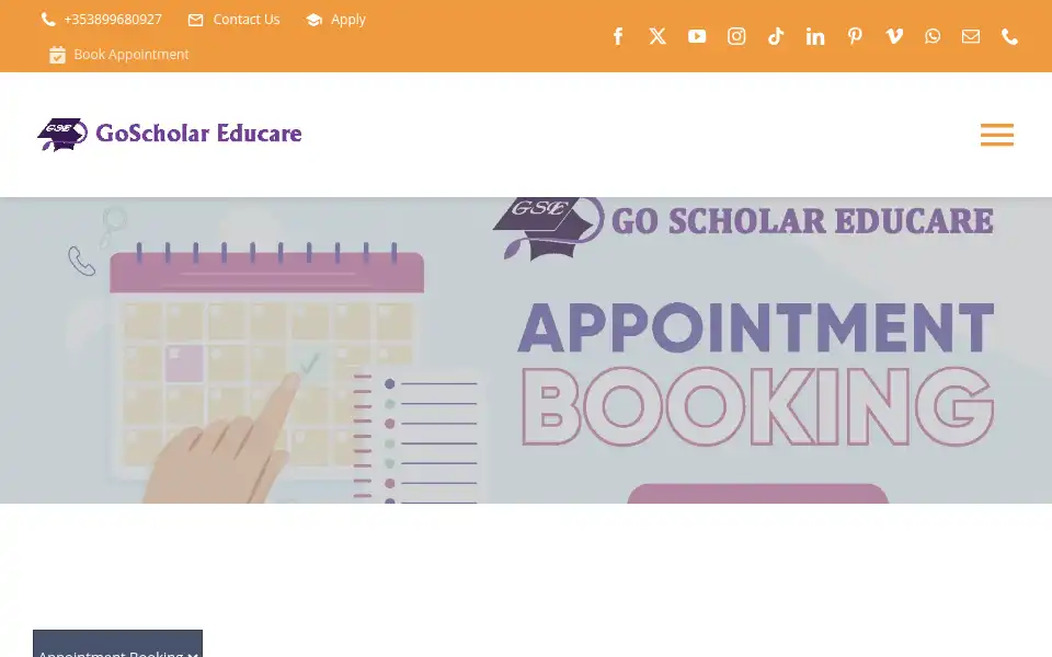 Screenshot of goscholar.net