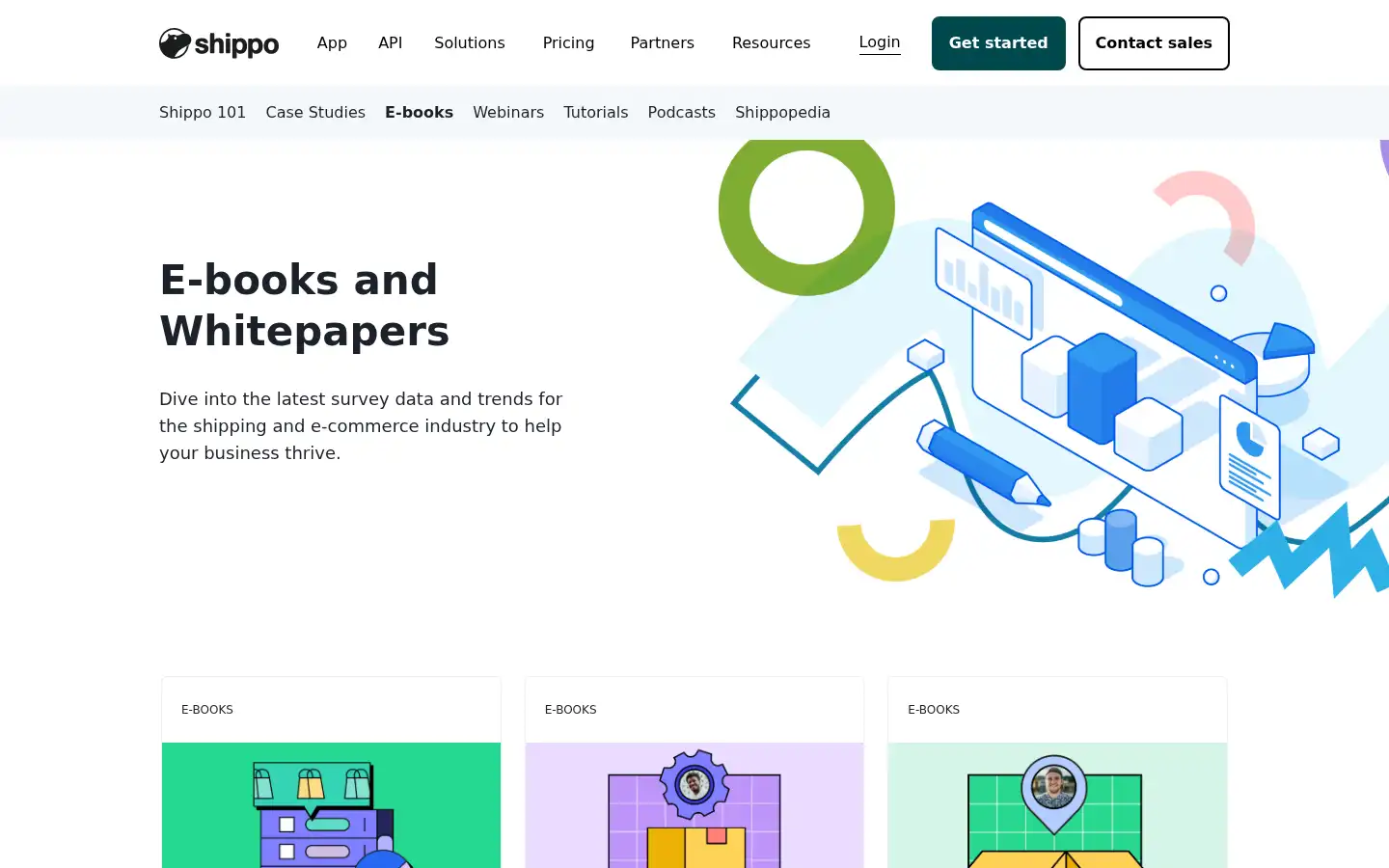 Screenshot of goshippo.com