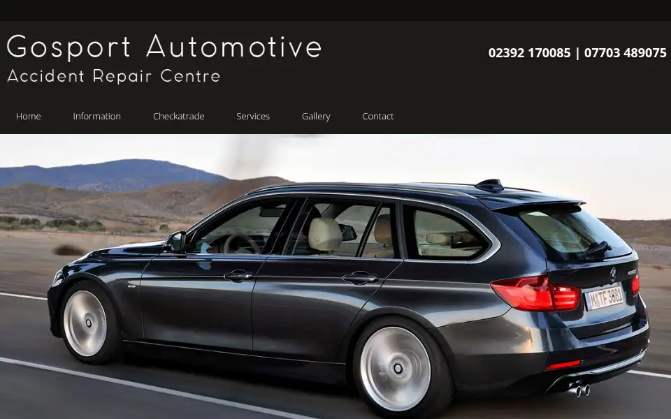 Screenshot of gosportautomotive.co.uk