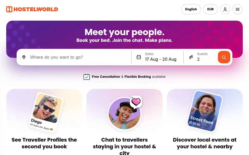Screenshot of gostelworld.com