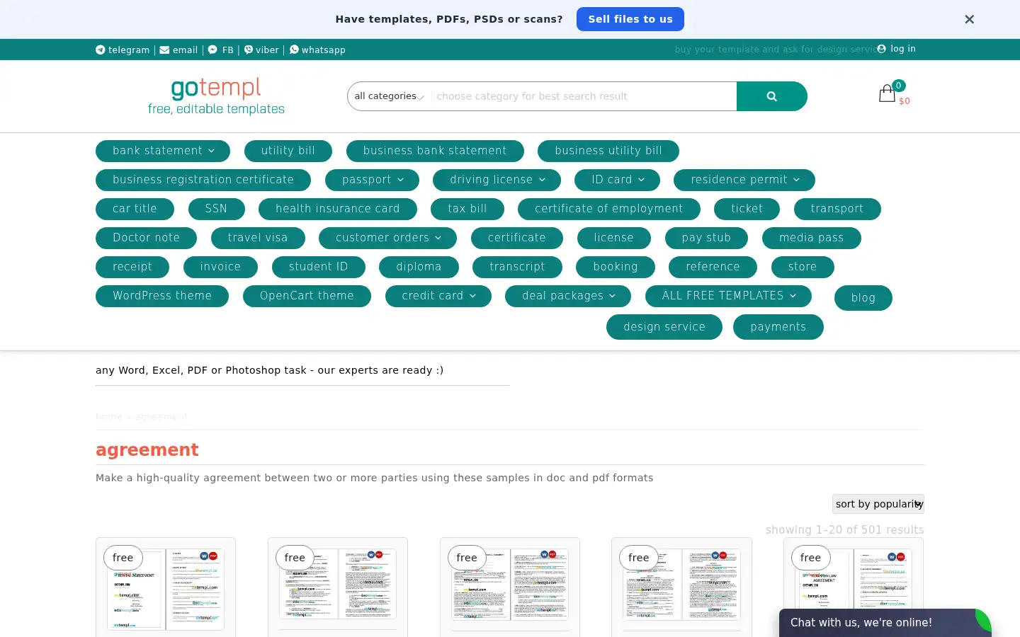 Screenshot of gotempl.pro