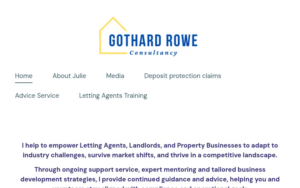 Screenshot of gothardrowe.com