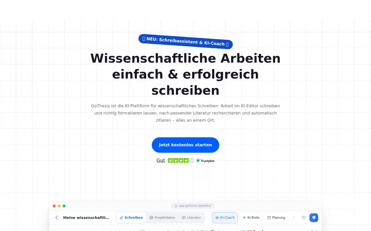 Screenshot of gothesis.de