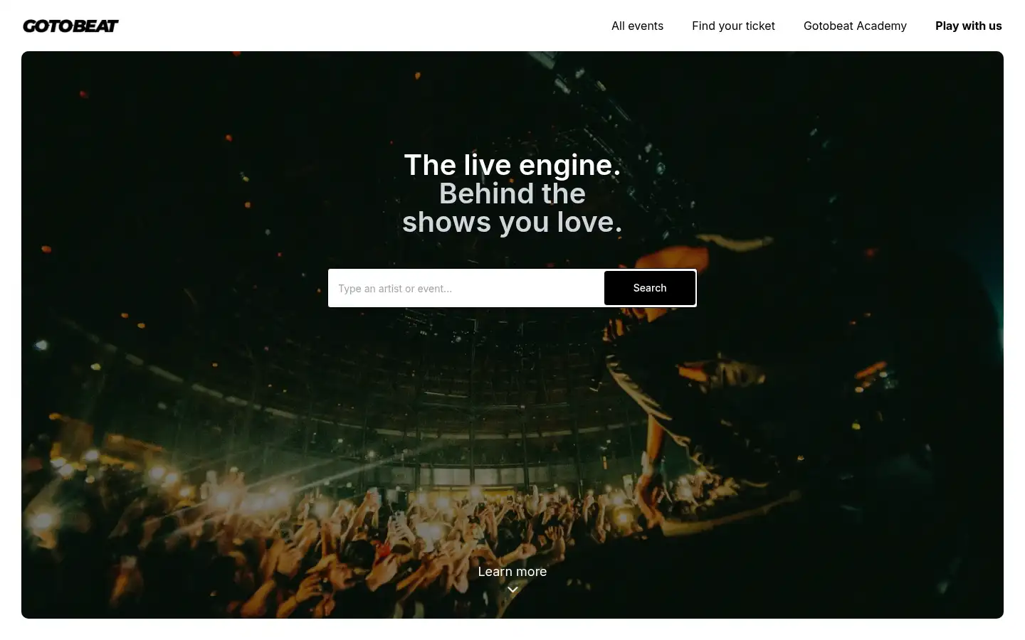Screenshot of gotobeat.com