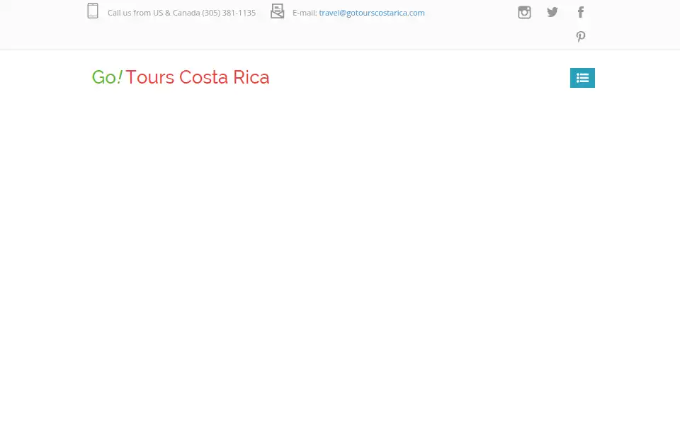 Screenshot of gotourscostarica.com
