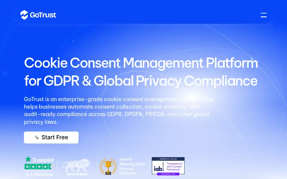 Screenshot of gotrust.tech