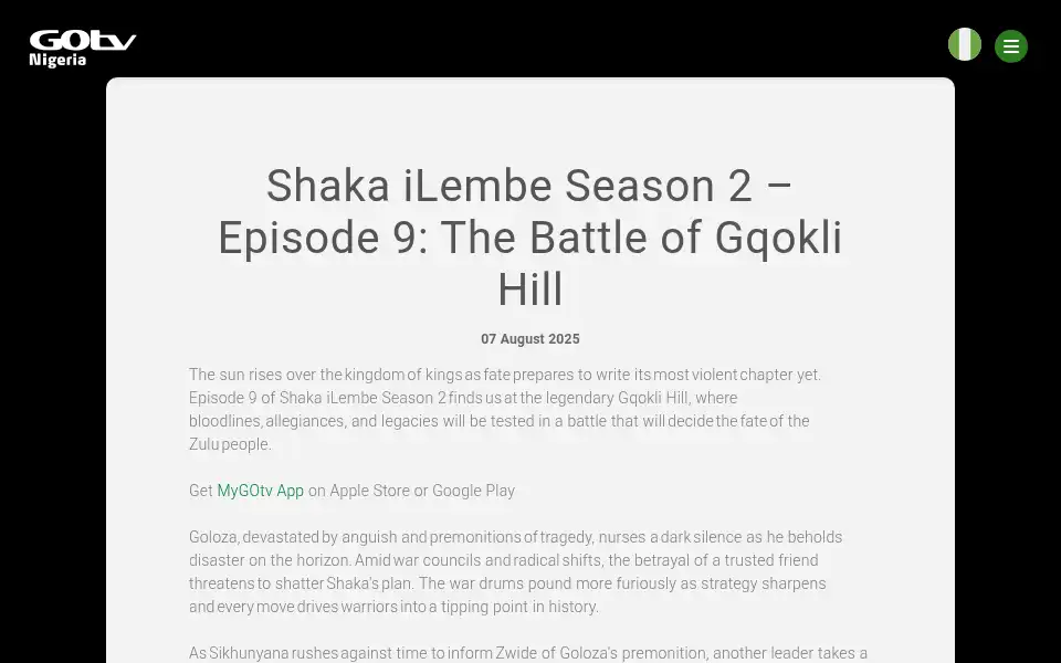 Screenshot of gotvafrica.com