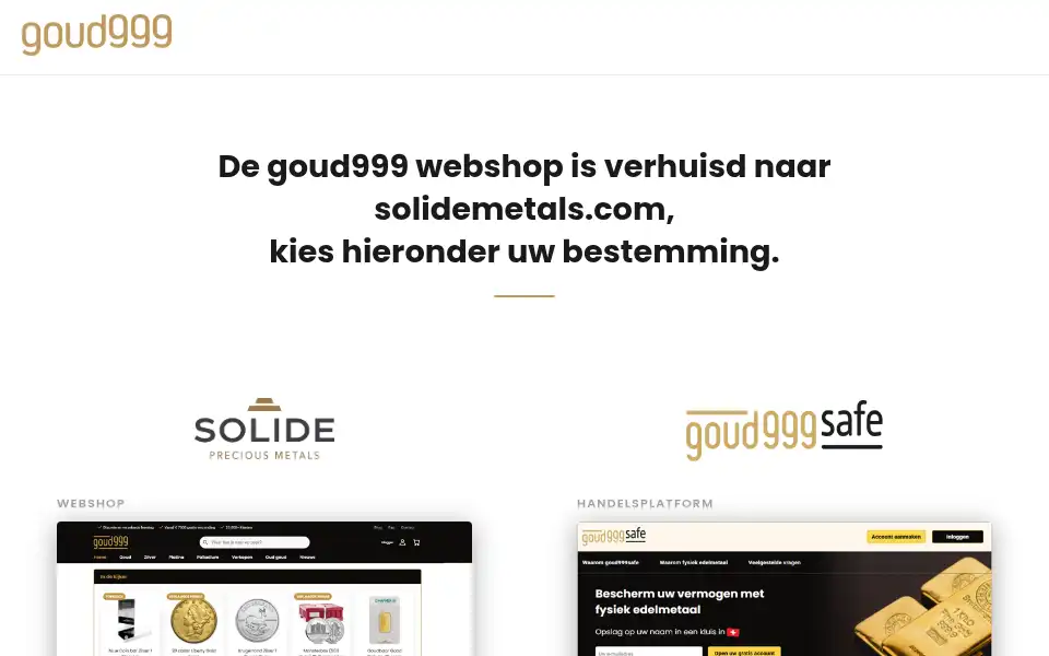 Screenshot of goud999.com