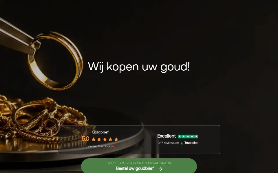 Screenshot of goudbrief.nl