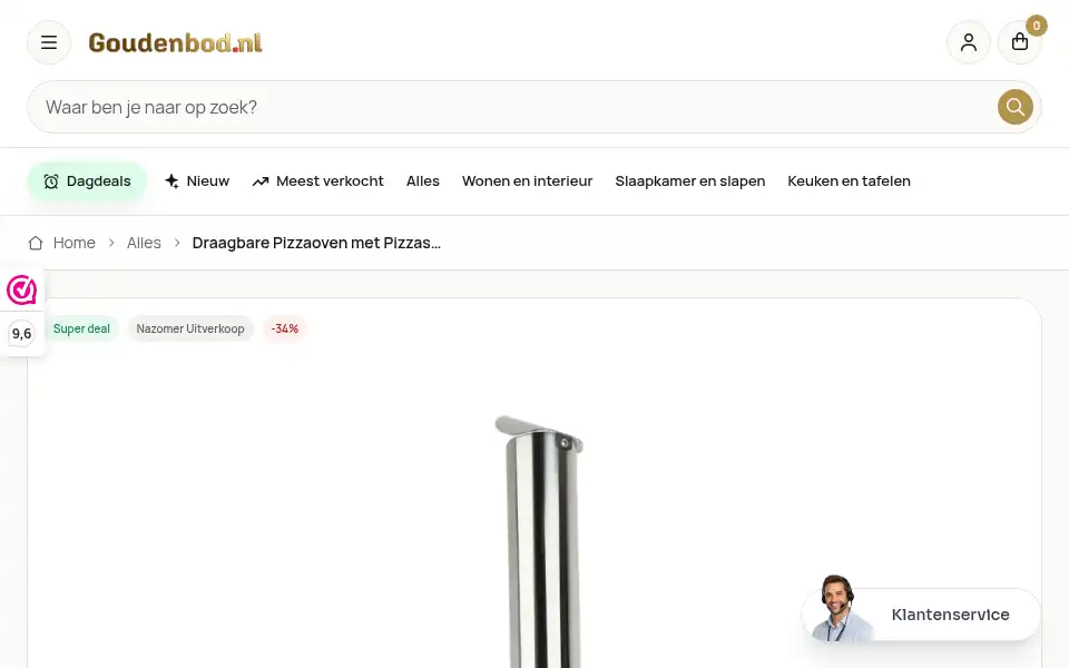 Screenshot of goudenbod.nl
