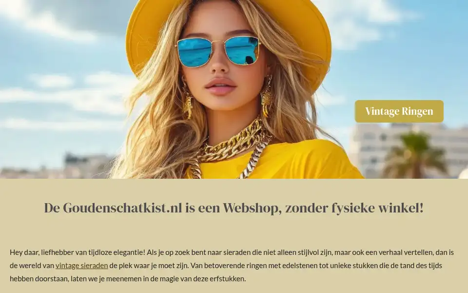Screenshot of goudenschatkist.nl