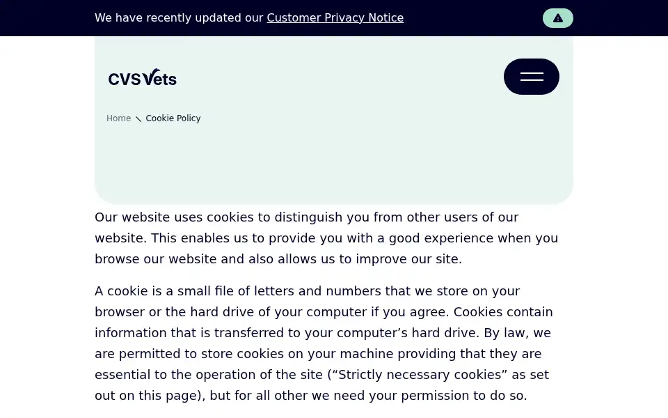 Screenshot of goudhurstvets.com