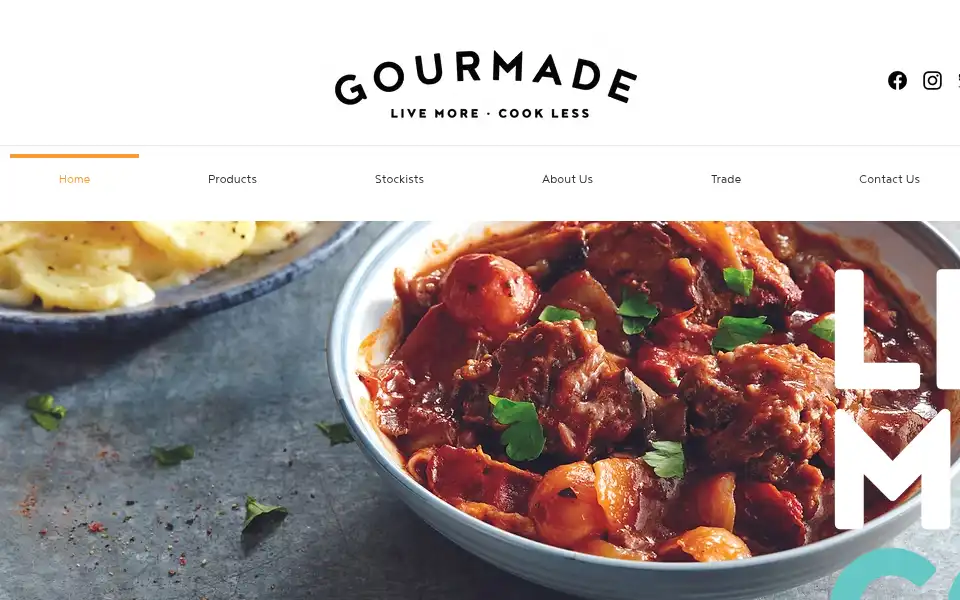 Screenshot of gourmade.com
