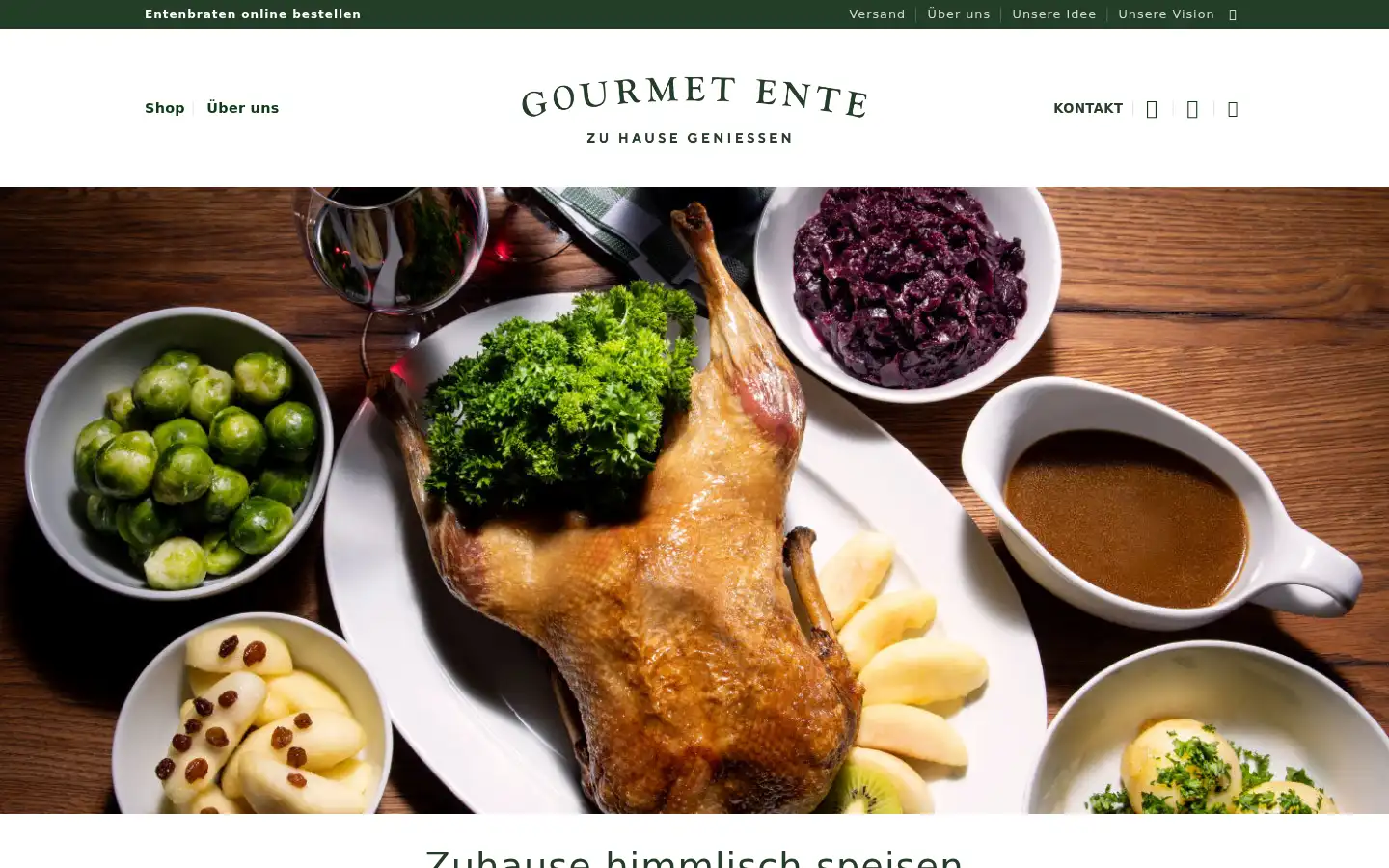 Screenshot of gourmetente.de