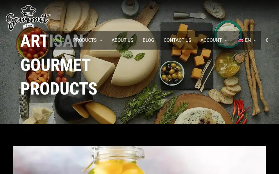 Screenshot of gourmetnoir.com