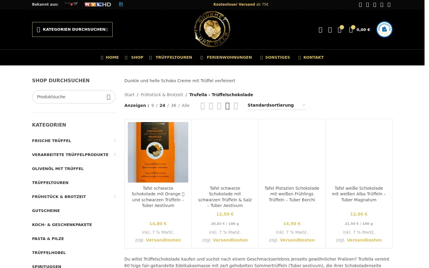 Screenshot of gourmetundmeer.de