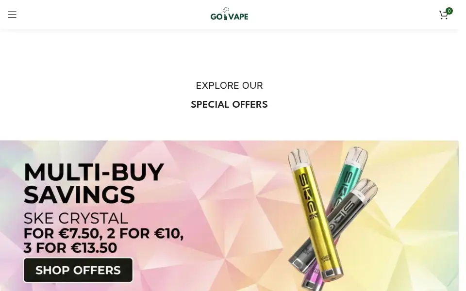 Screenshot of govape.ie