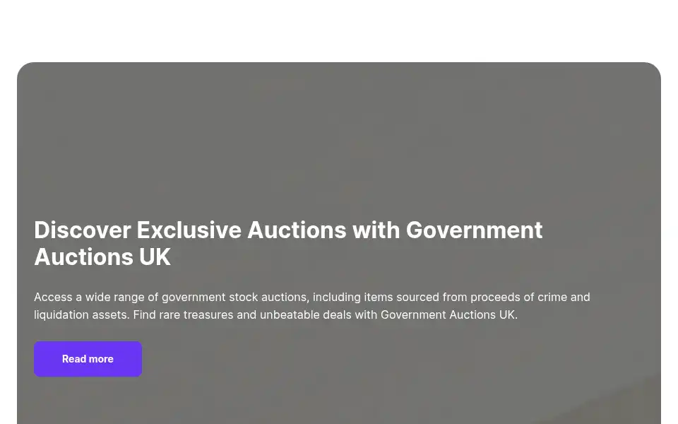 Screenshot of governmentauctionsuk.com