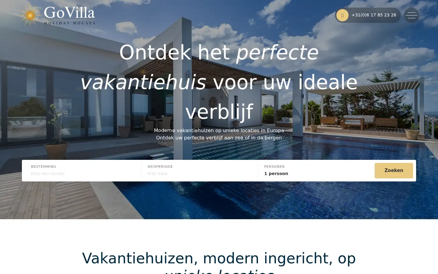 Screenshot of govilla.nl