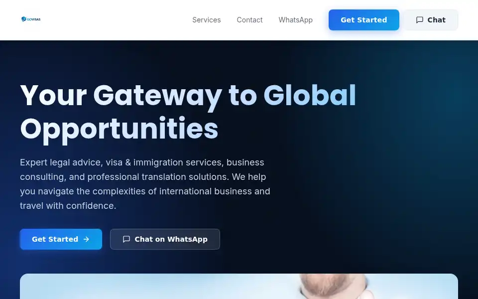Screenshot of govisas.net