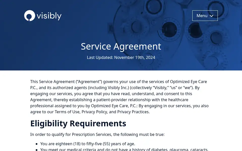 Screenshot of govisibly.com