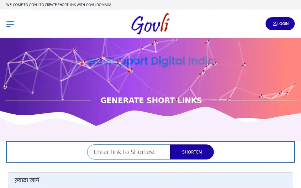 Screenshot of govli.in