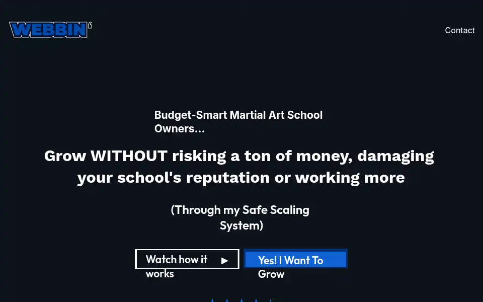 Screenshot of gowebbin.com