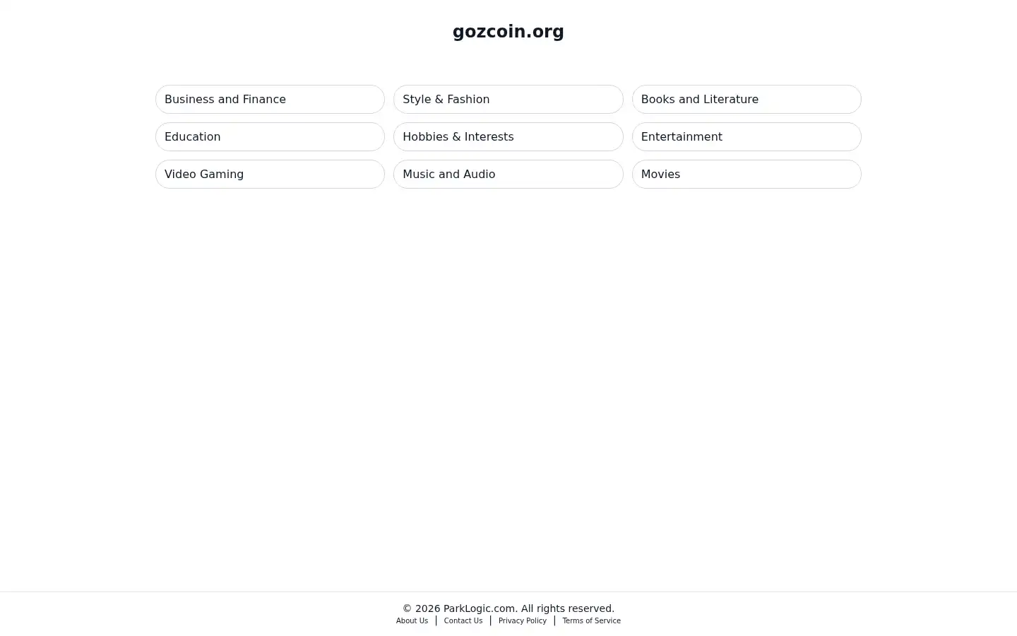 Screenshot of gozcoin.org