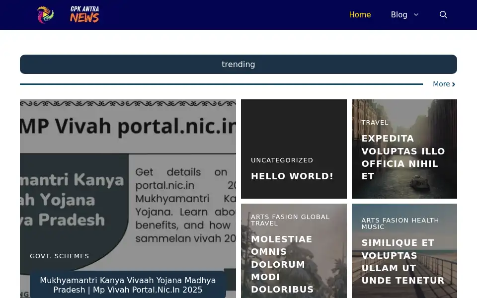 Screenshot of gpkangra.com