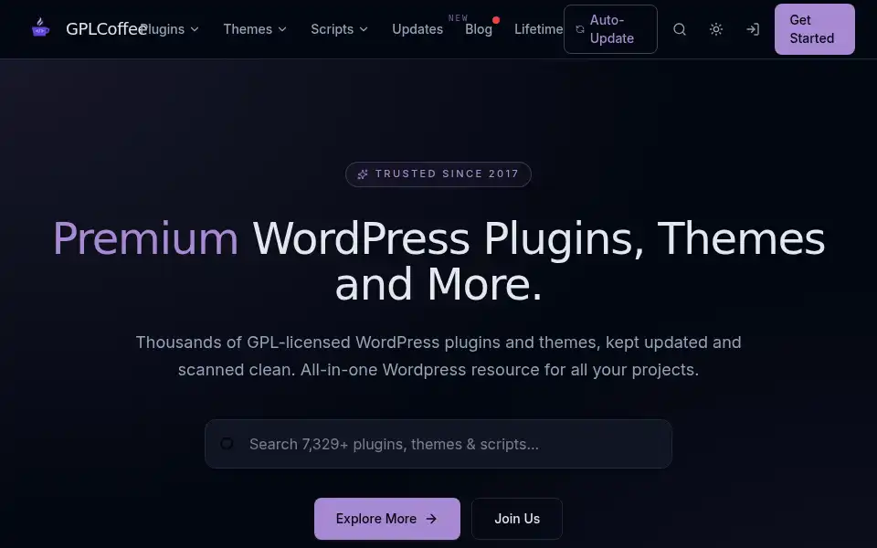 Screenshot of gplcoffee.dev