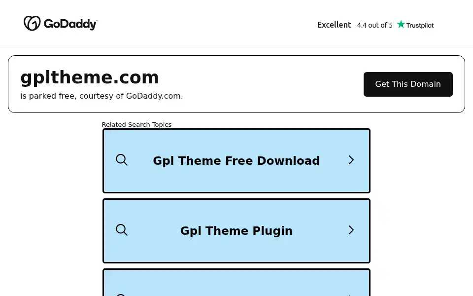 Screenshot of gpltheme.com