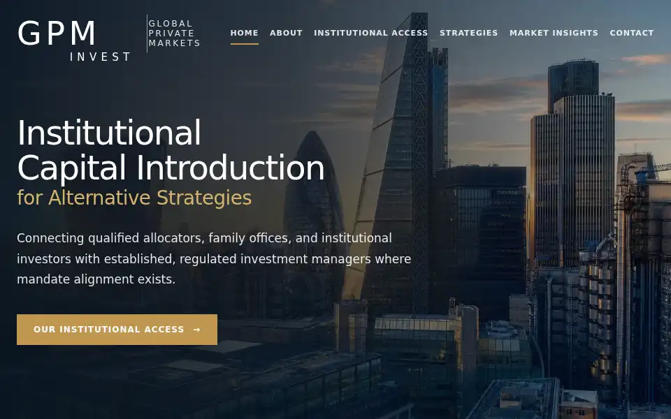 Screenshot of gpm-invest.co.uk