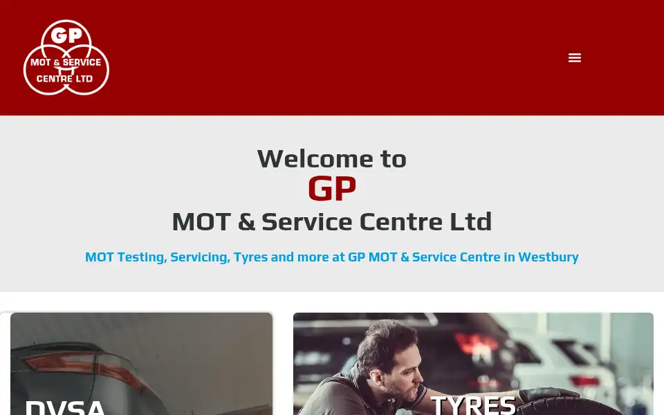 Screenshot of gpmotservicecentre.co.uk