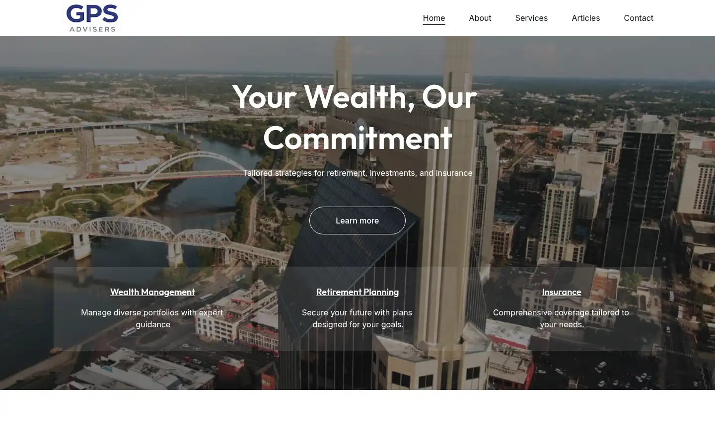 Screenshot of gps-advisers.com