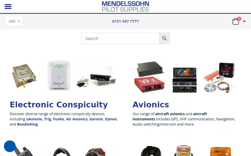 Screenshot of gps.co.uk