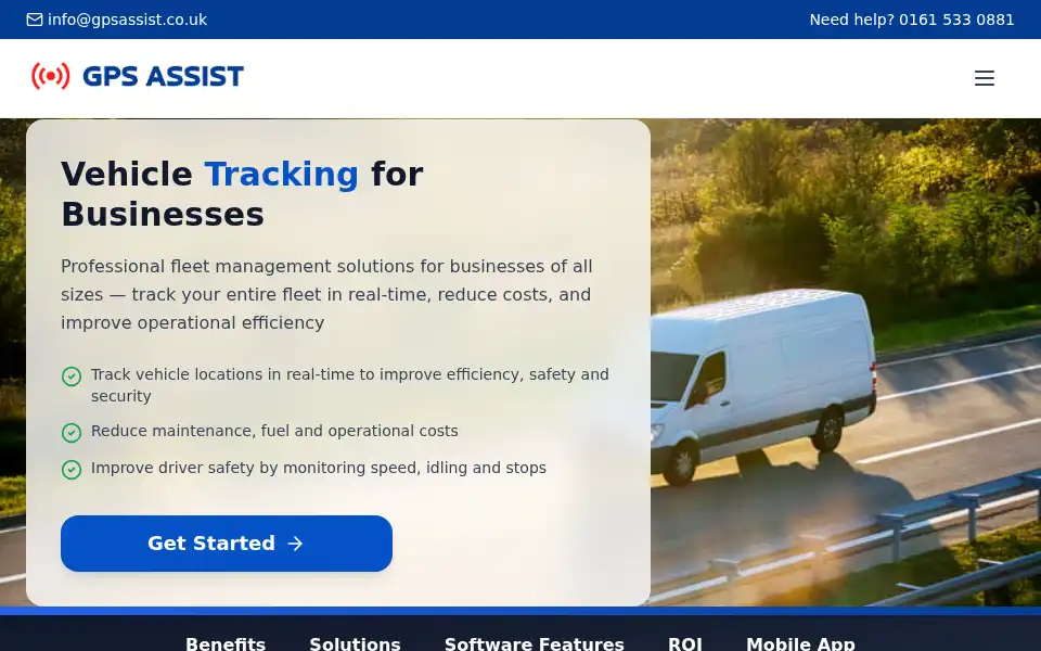Screenshot of gpsassist.co.uk
