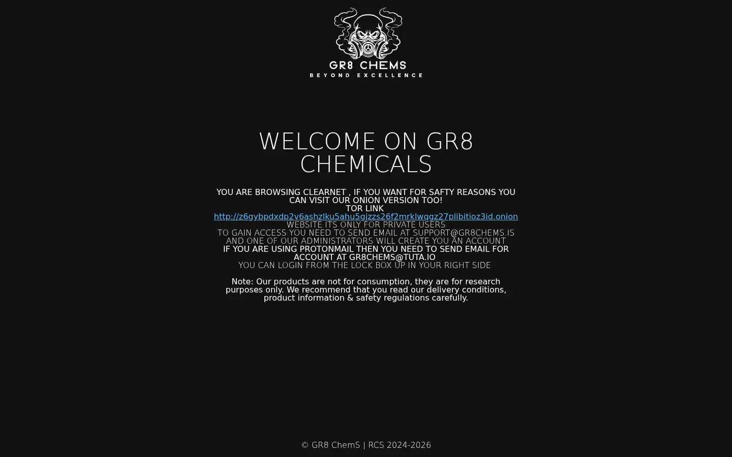 Screenshot of gr8chems.is